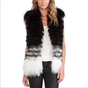 Ashely B ombré Asiatic Fur Vest